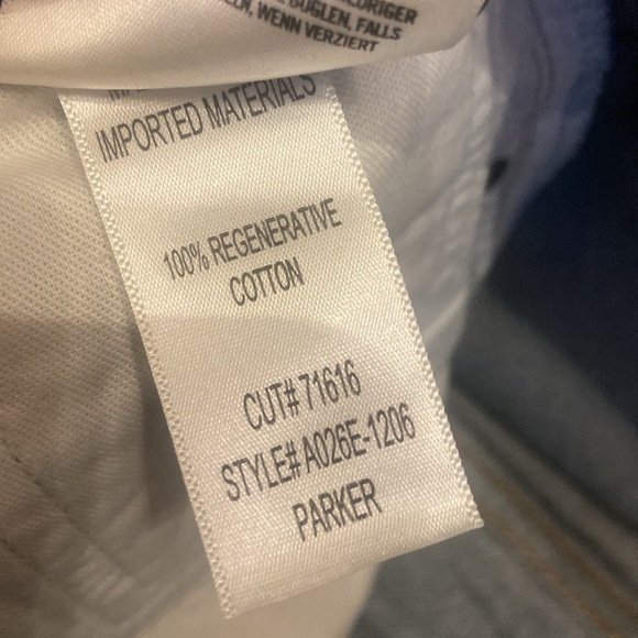 AGOLDE Parker Denim Jeans Cut Off 100% Organic Cotton Sz 27 Dark Swapmeet - Picture 5 of 6